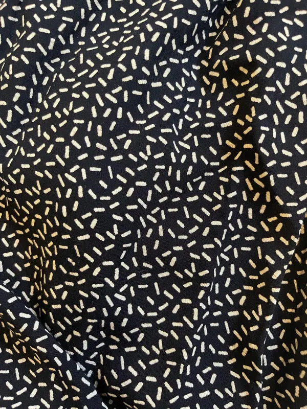 Françoise Black Print Long Sleeve Wrap Dress sold by All the Wild Roses product image thumbnail 2