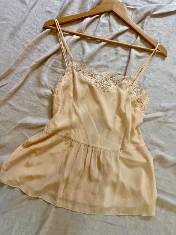 Vintage Hand-Dyed Lace Camisole sold by All the Wild Roses