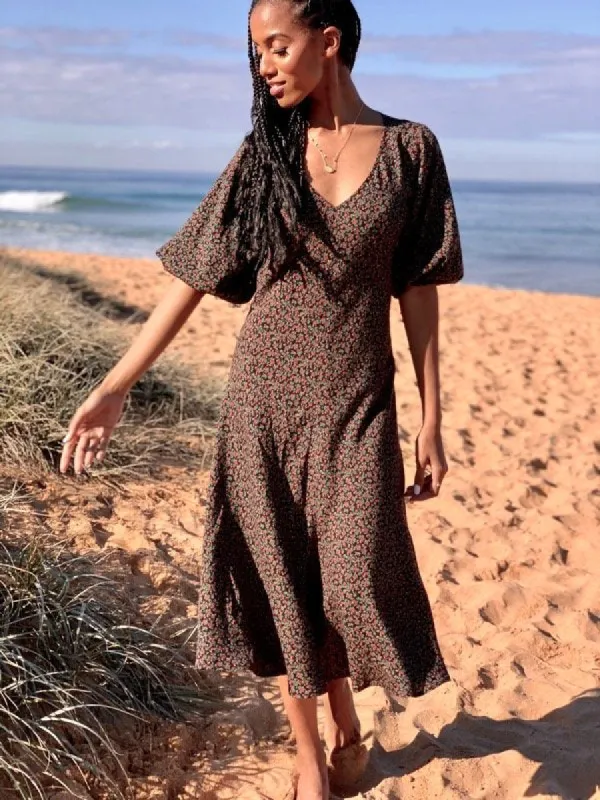 Zoe Vintage Floral Dress sold by All the Wild Roses