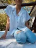 Vintage White Cotton Short-Sleeved Blouse sold by All the Wild Roses