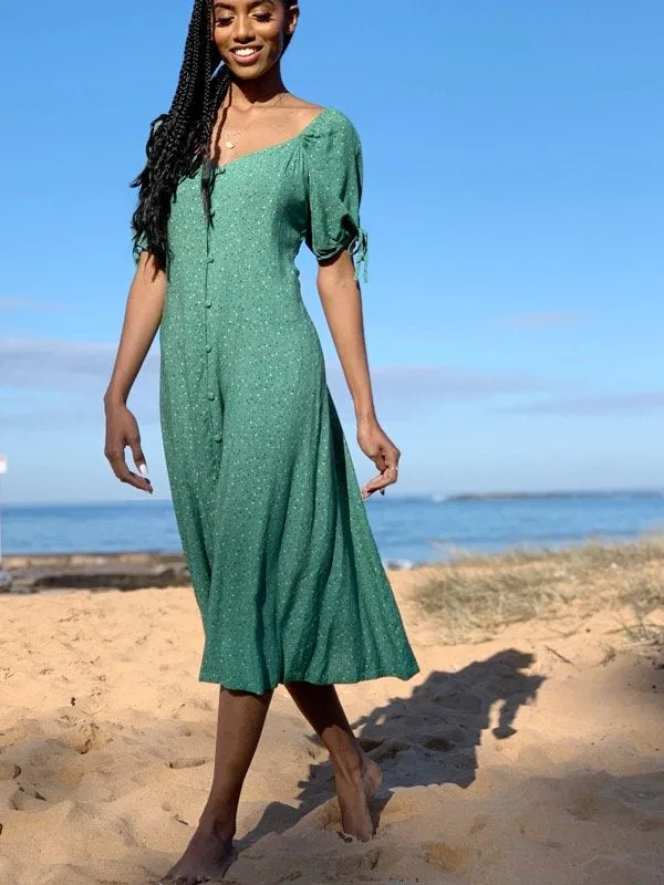 Amaya Black Vintage Floral Dress sold by All the Wild Roses product image thumbnail 3