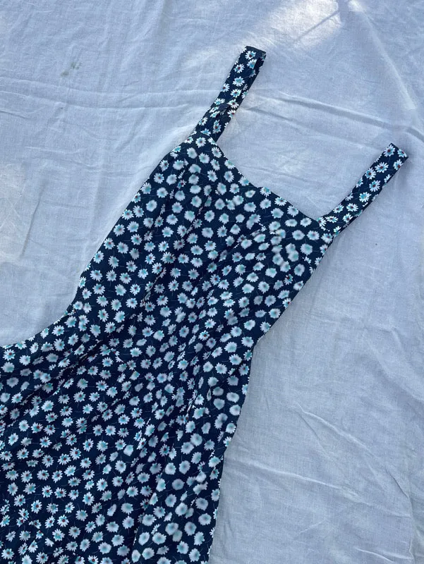 Arabella Vintage Indigo Floral Dress sold by All the Wild Roses product image thumbnail 2