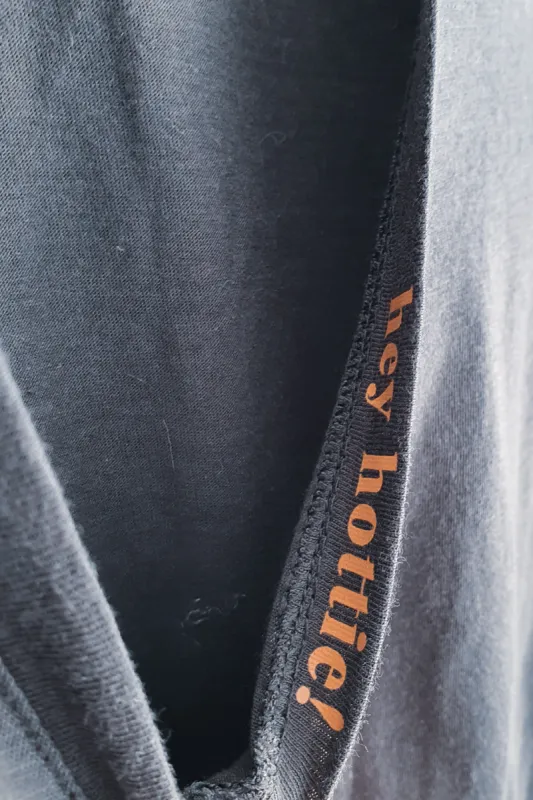 Hey Hottie! Deep V  |  vintage black sold by Bon Label