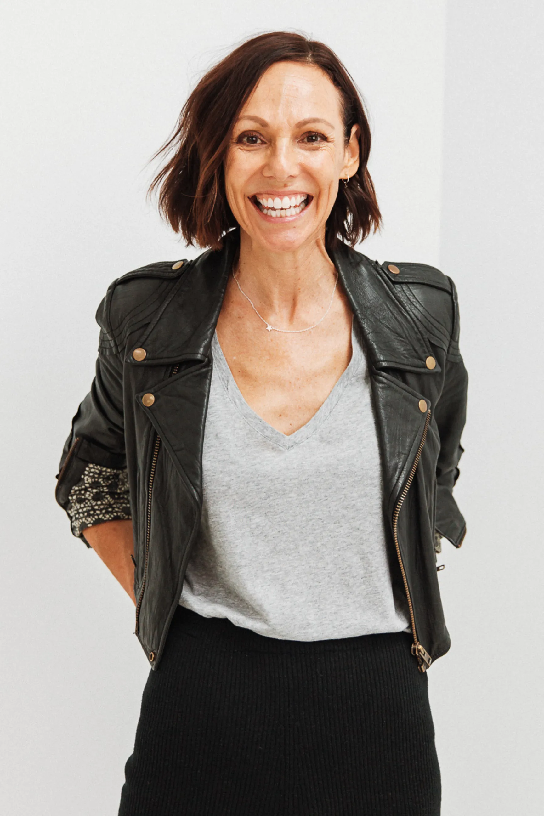 Deep V Tee | marle grey sold by Bon Label product image thumbnail 3