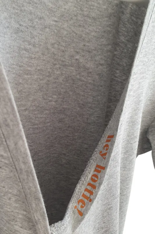 Hey Hottie! Deep V  |  marle grey sold by Bon Label