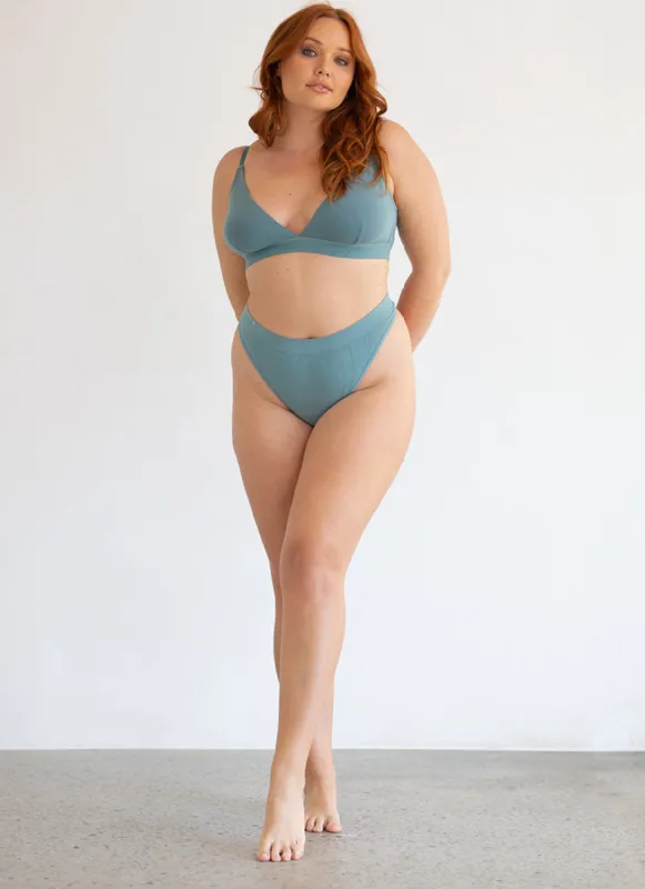 Cheeky G + Crop Matching Set - Blue  - BUNDLE AND SAVE sold by nat v basics