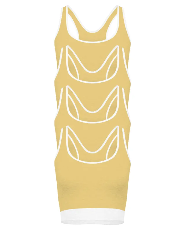 The Racer 4 Crop Bundle - Lemon sold by nat v basics