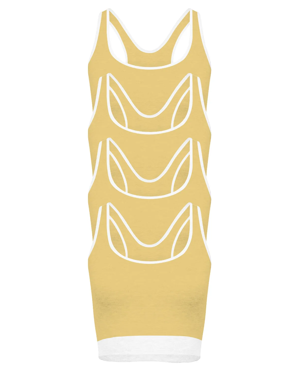 The Racer 4 Crop Bundle - Lemon sold by nat v basics