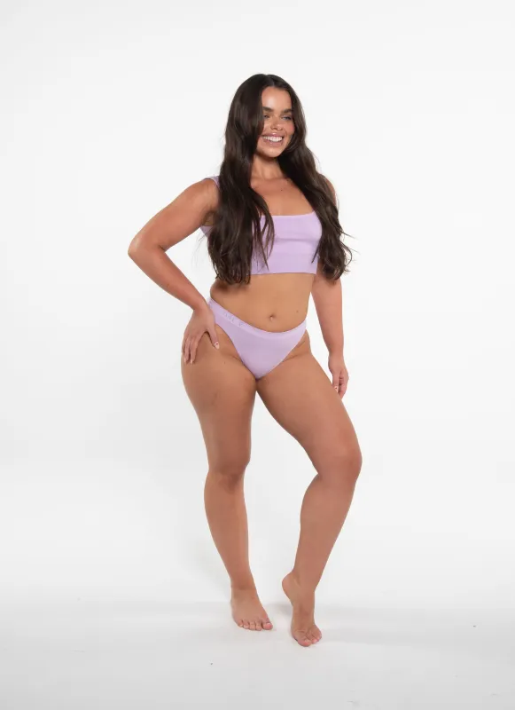 Basic Crop + Callie Brief Orchid Set sold by nat v basics