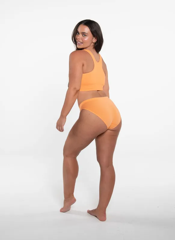 Racer Crop + Callie Brief Sunset Set sold by nat v basics