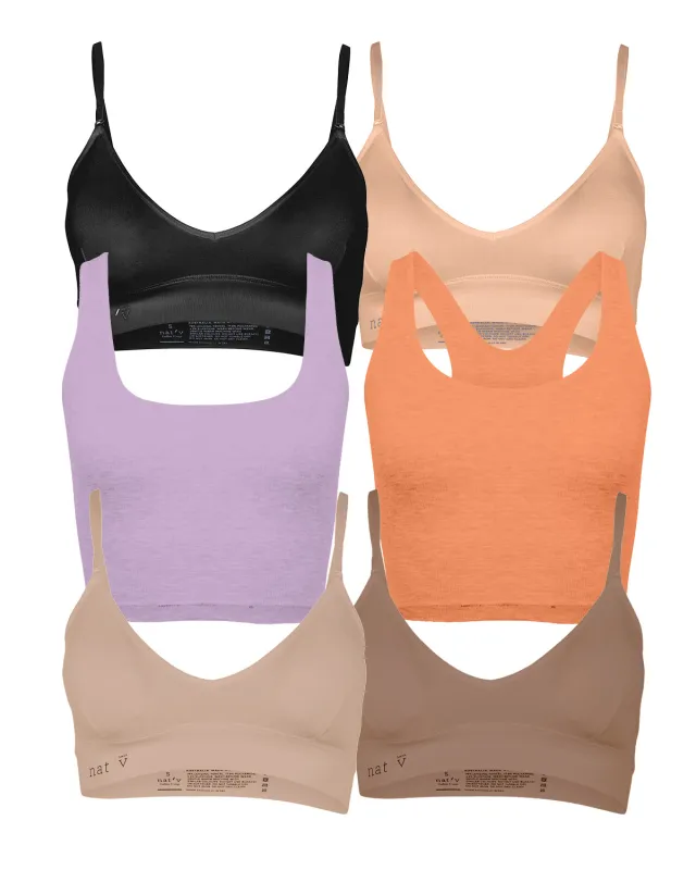 The Mixed 7 Crop Bundle - New Colours sold by nat v basics