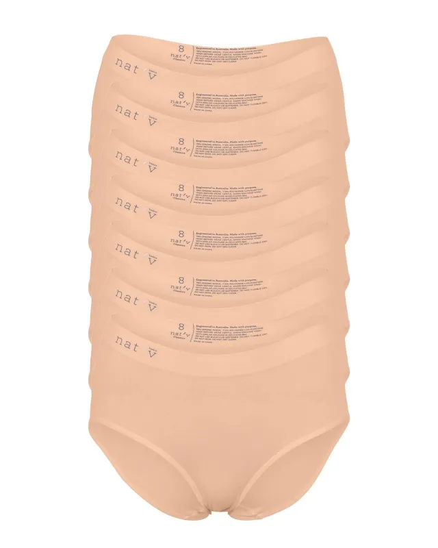 CLASSIC BRIEF 7 PACK - BONE made by nat v basics