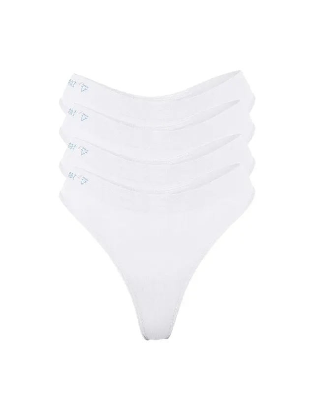 CHEEKY G STRING - WHITE 4 BUNDLE sold by nat v basics