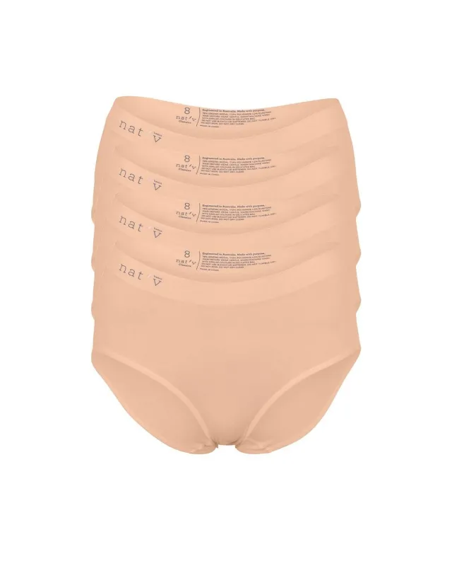 CLASSIC BRIEF 4 PACK - BONE made by nat v basics