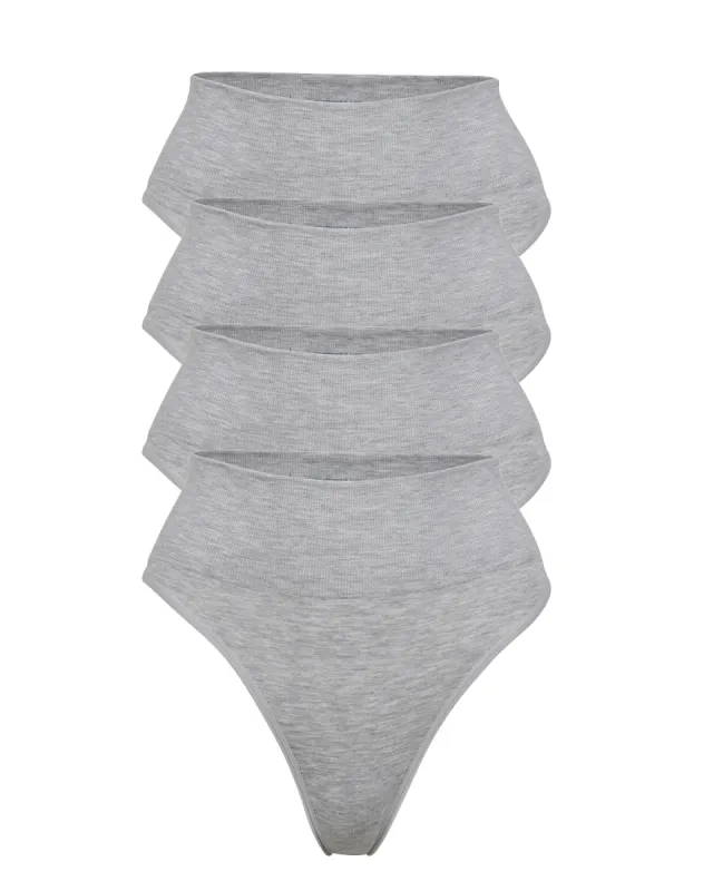 ChiChi G String 4 Set Marle Grey sold by nat v basics