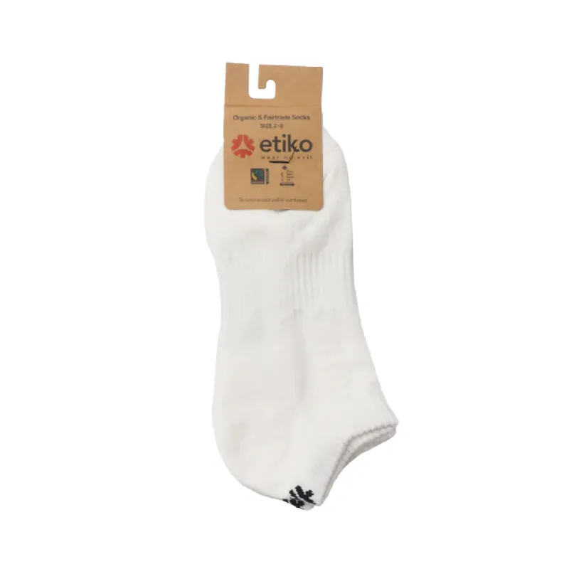 Ankle Socks, White sold by Etiko