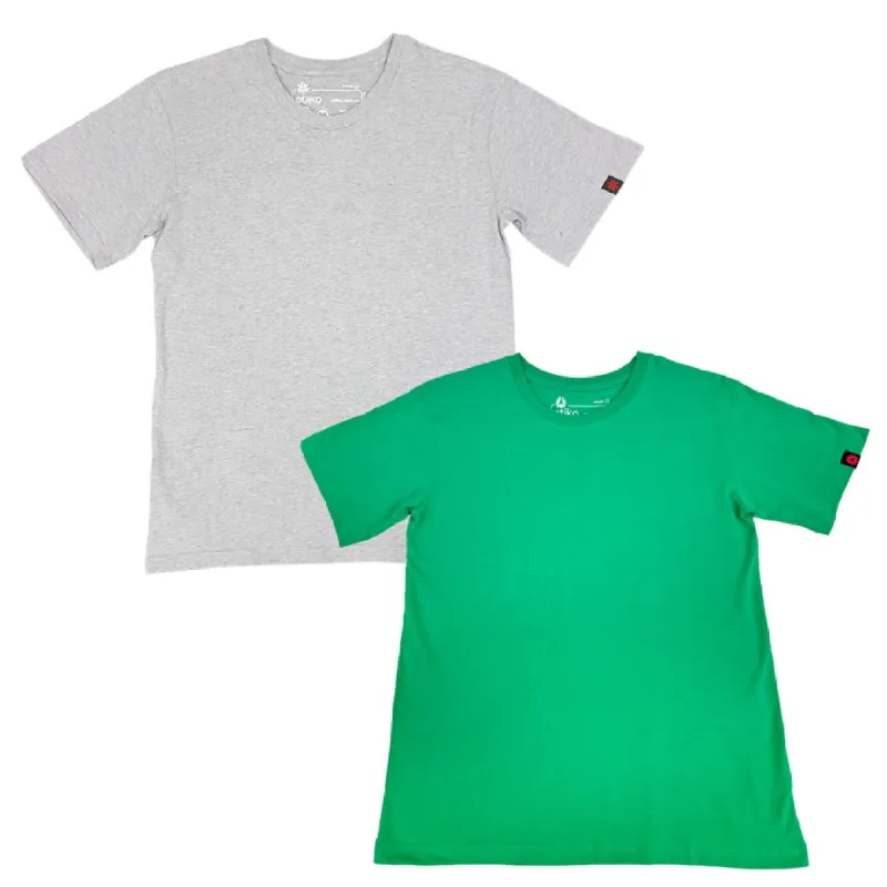Organic Cotton T-Shirts Bundle (Grey & Green) sold by Etiko