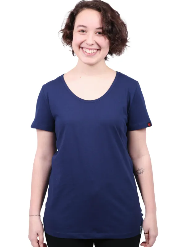 Round Neck T-shirt, Womens Navy sold by Etiko