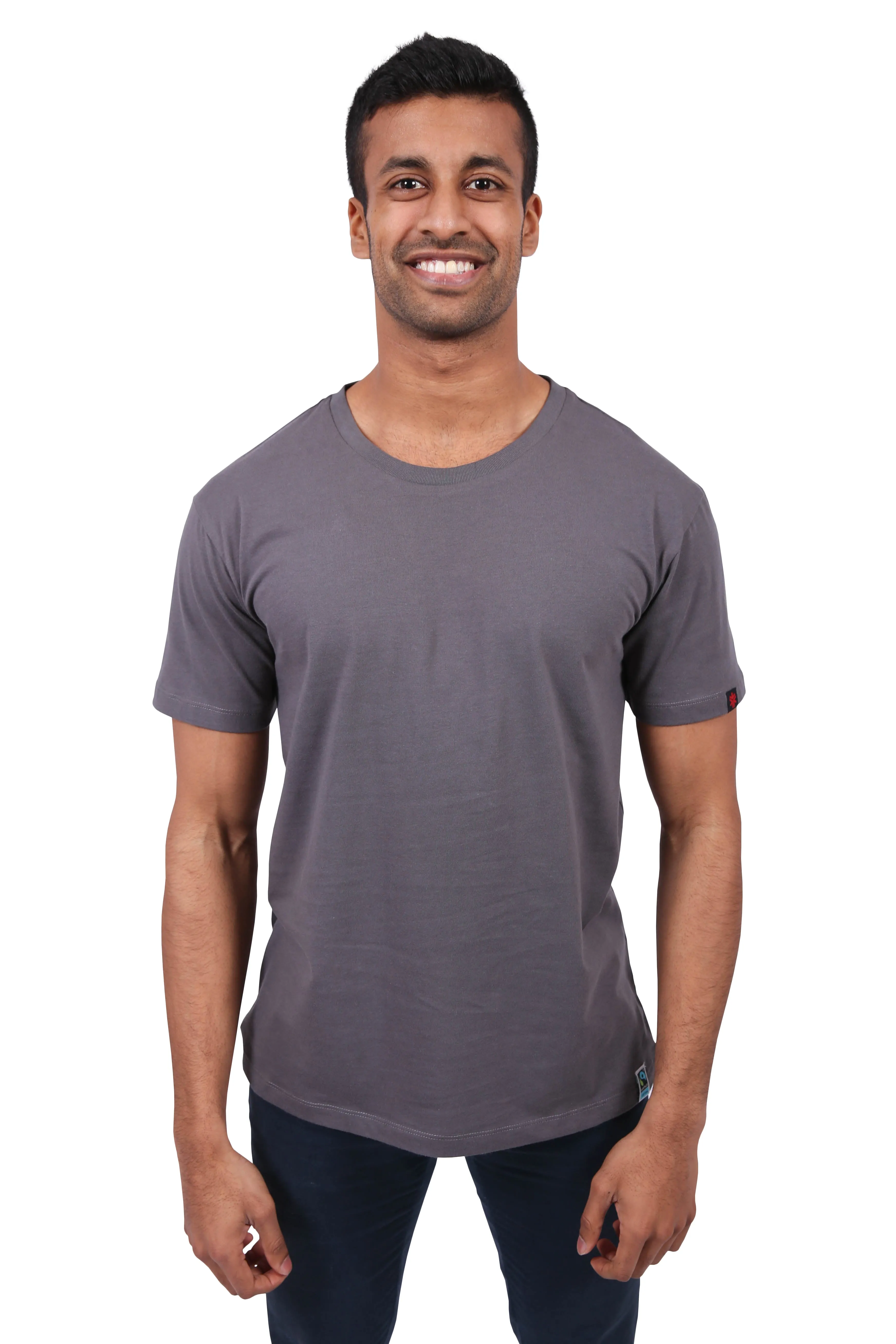 Round Neck T-shirt, Unisex Charcoal sold by Etiko