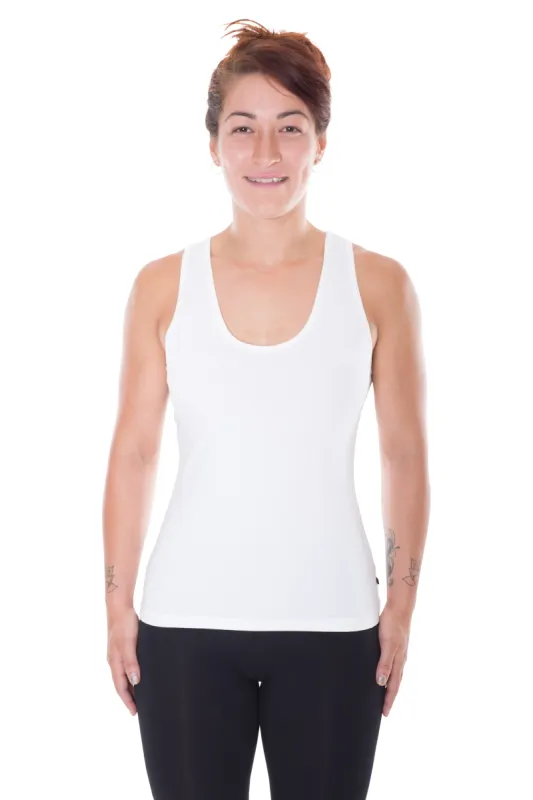 Racerback Singlet, Women's White sold by Etiko