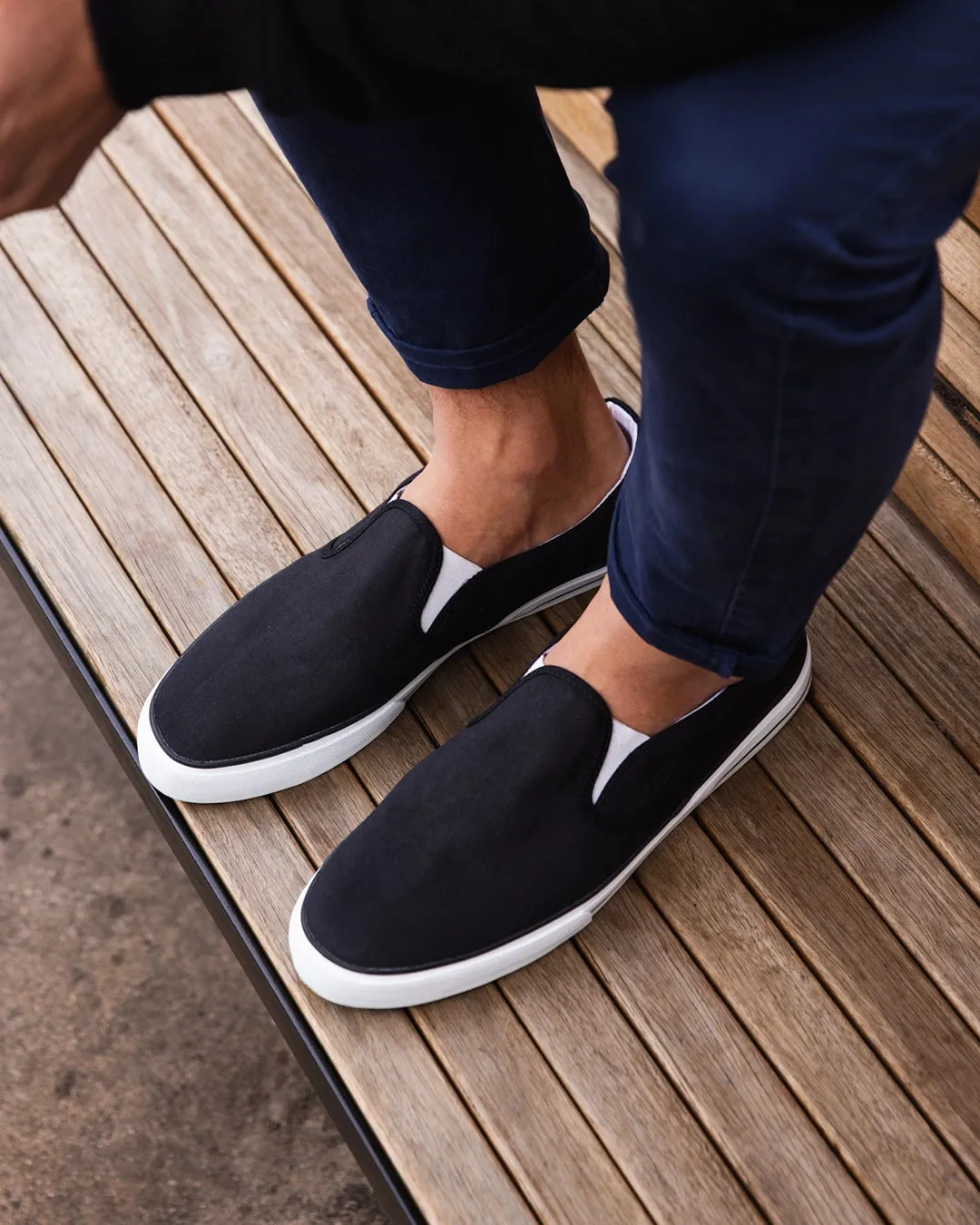 Slip Ons, Black & White sold by Etiko product image thumbnail 2
