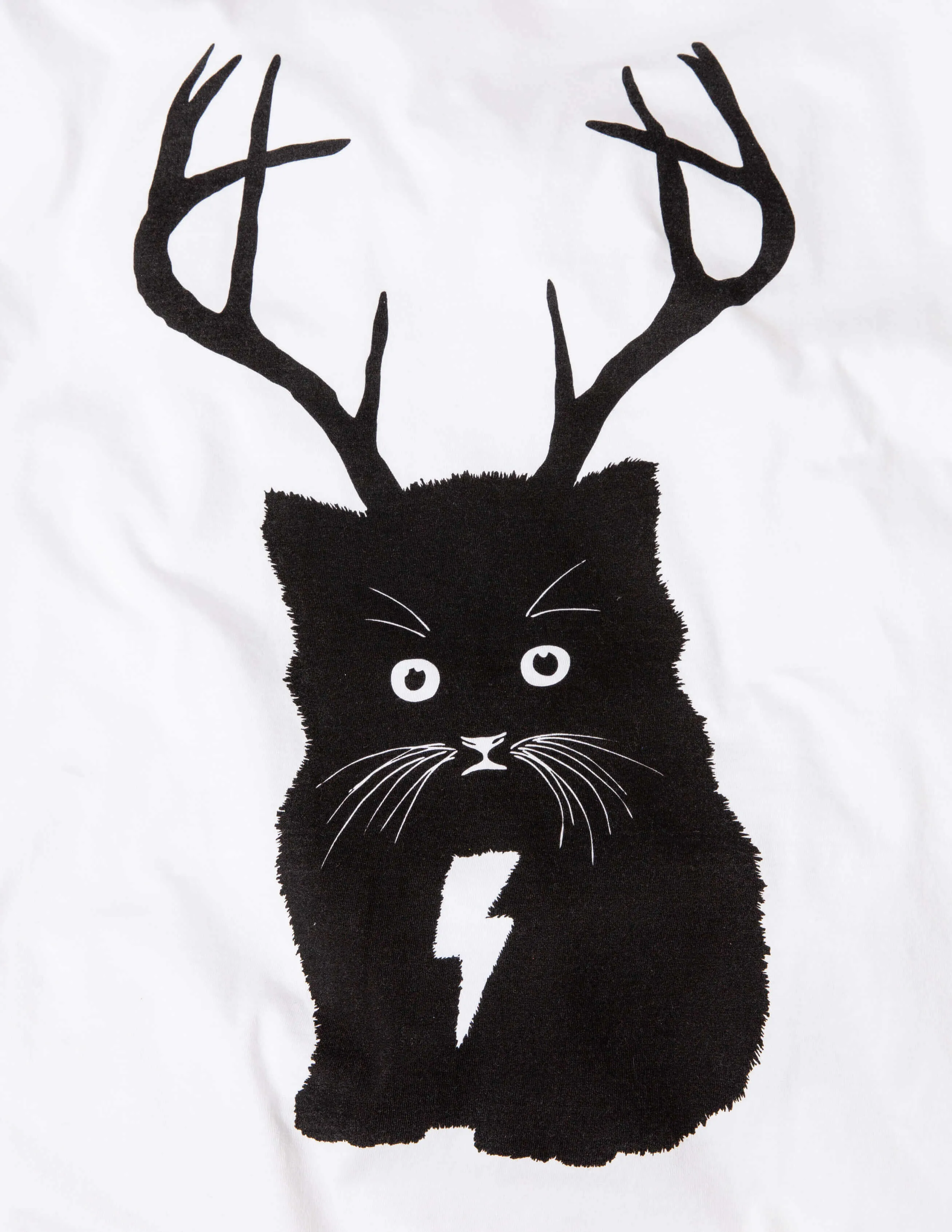 Cat Printed T-shirt, Womens White sold by Etiko product image thumbnail 4