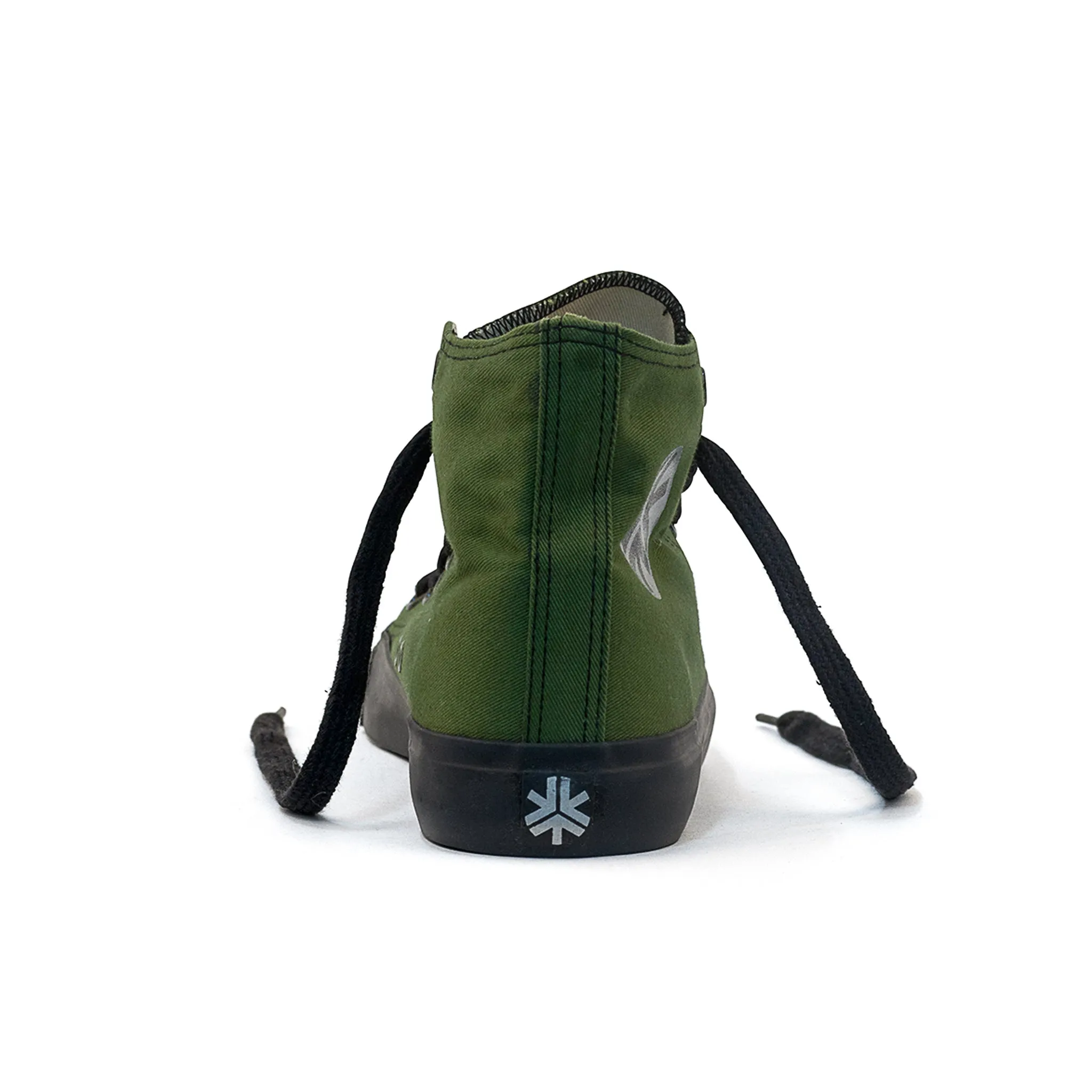 High Top Sneakers, Olive & Black sold by Etiko product image thumbnail 5