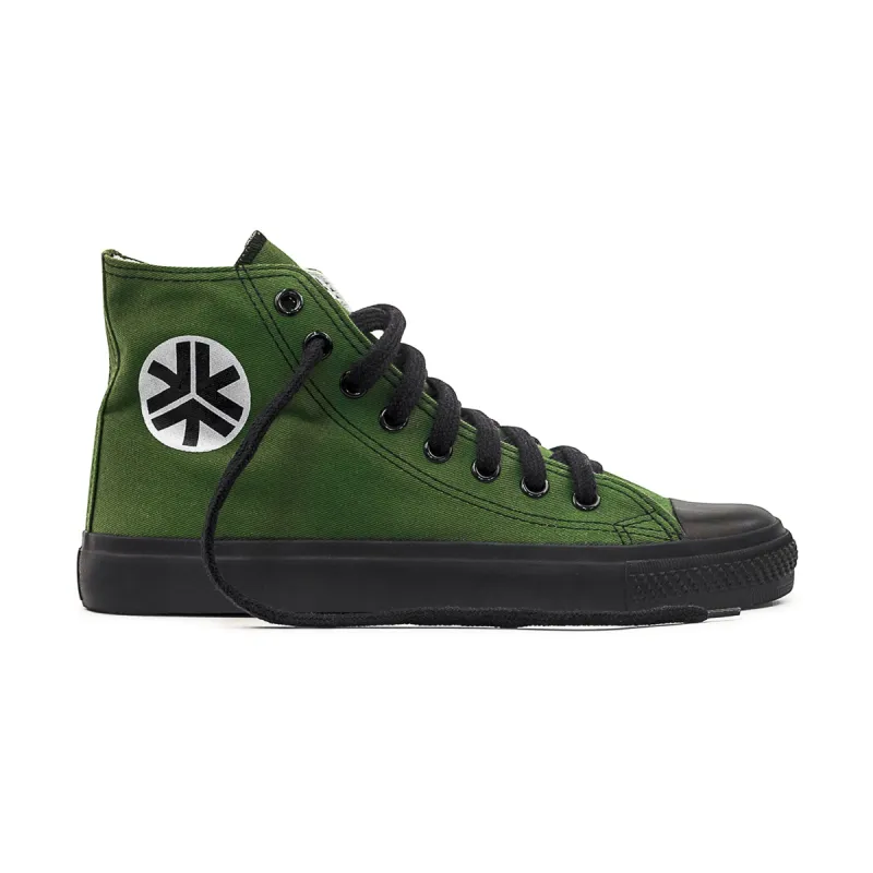 High Top Sneakers, Olive & Black sold by Etiko