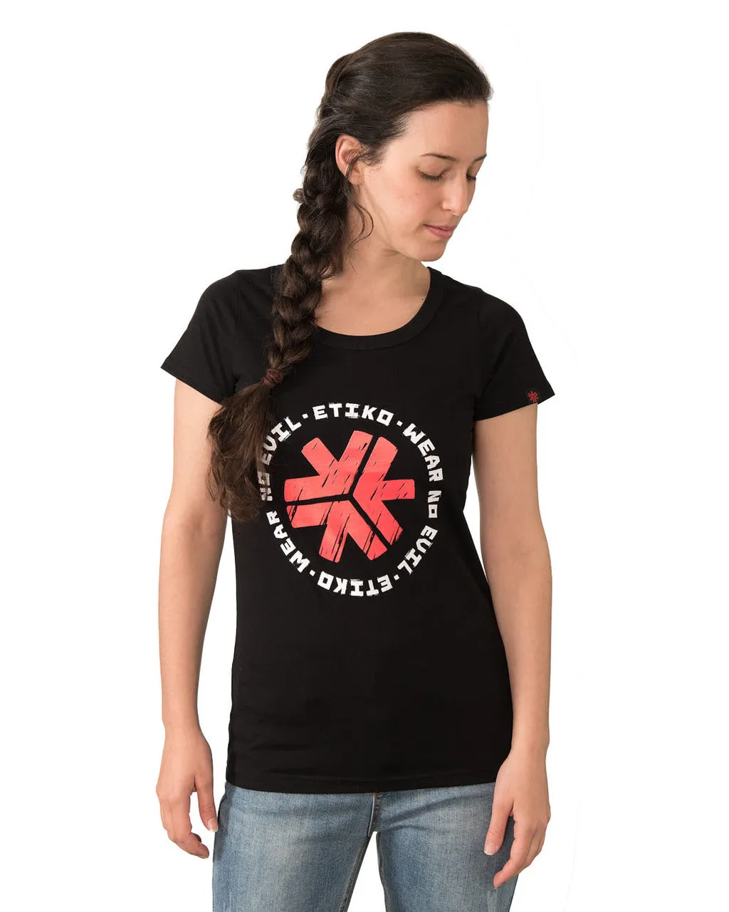 Wear No Evil 1.0 Printed T-shirt, Womens Black sold by Etiko product image thumbnail 5