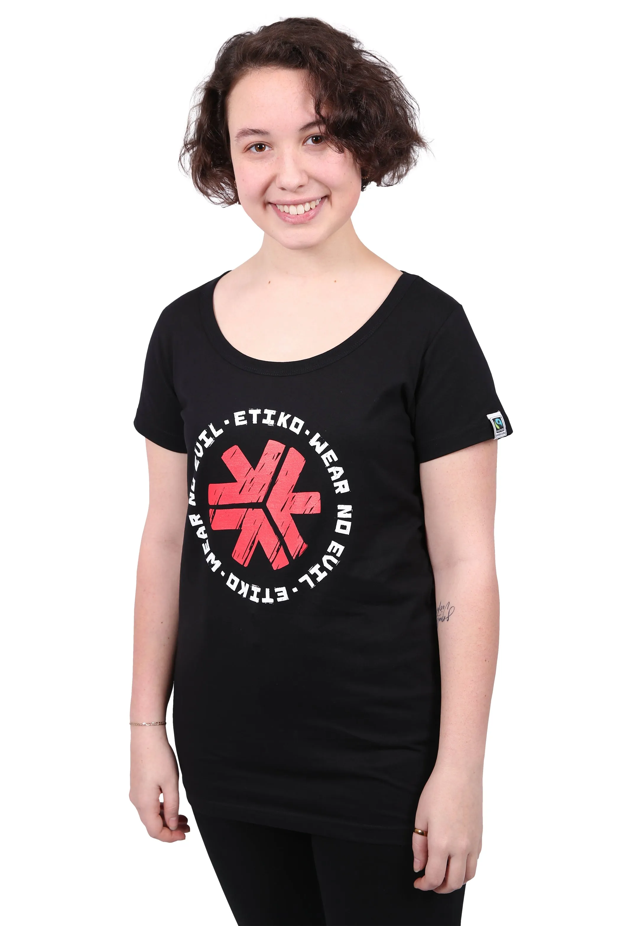 Wear No Evil 1.0 Printed T-shirt, Womens Black sold by Etiko product image thumbnail 2