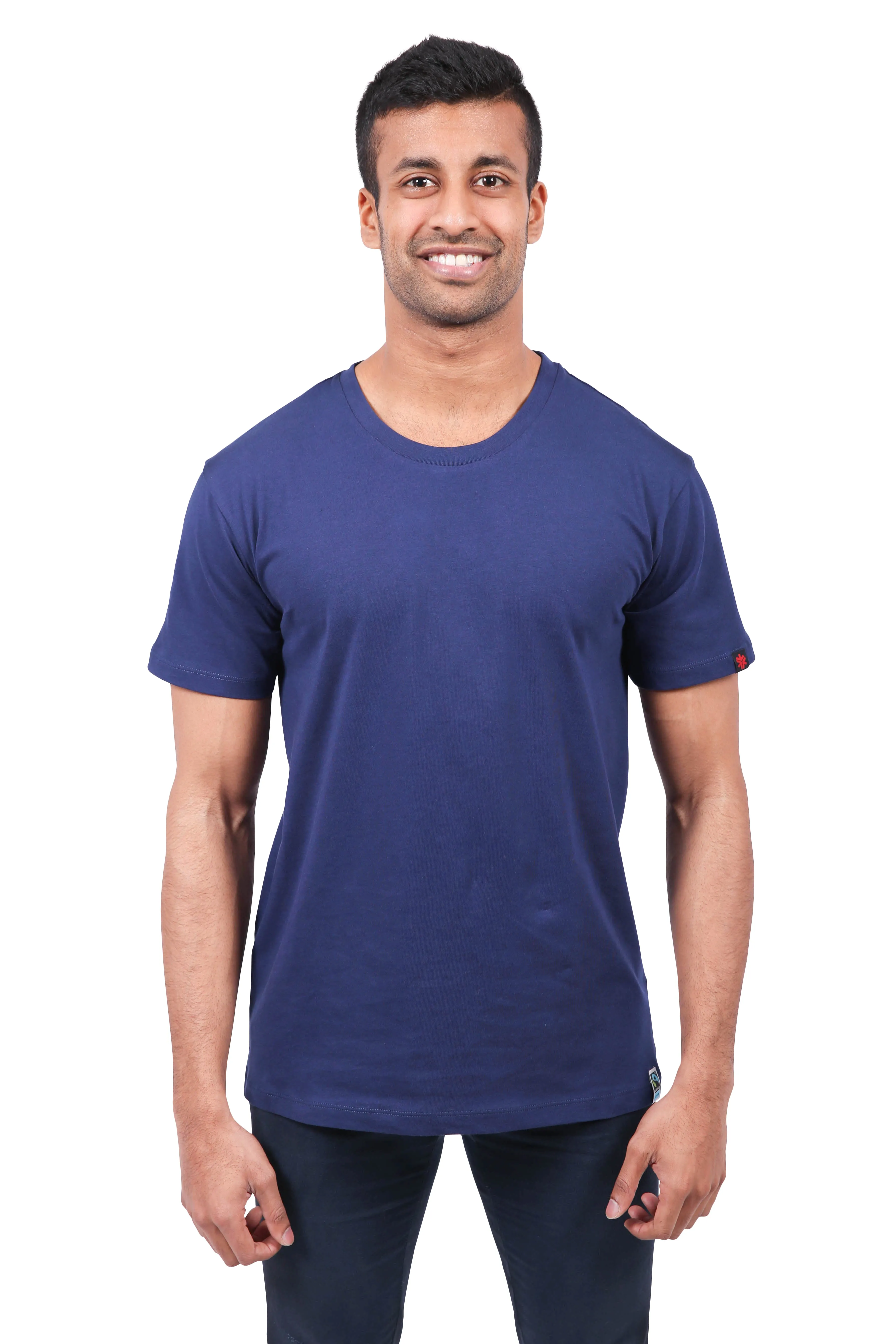 Round Neck T-shirt, Unisex Navy sold by Etiko