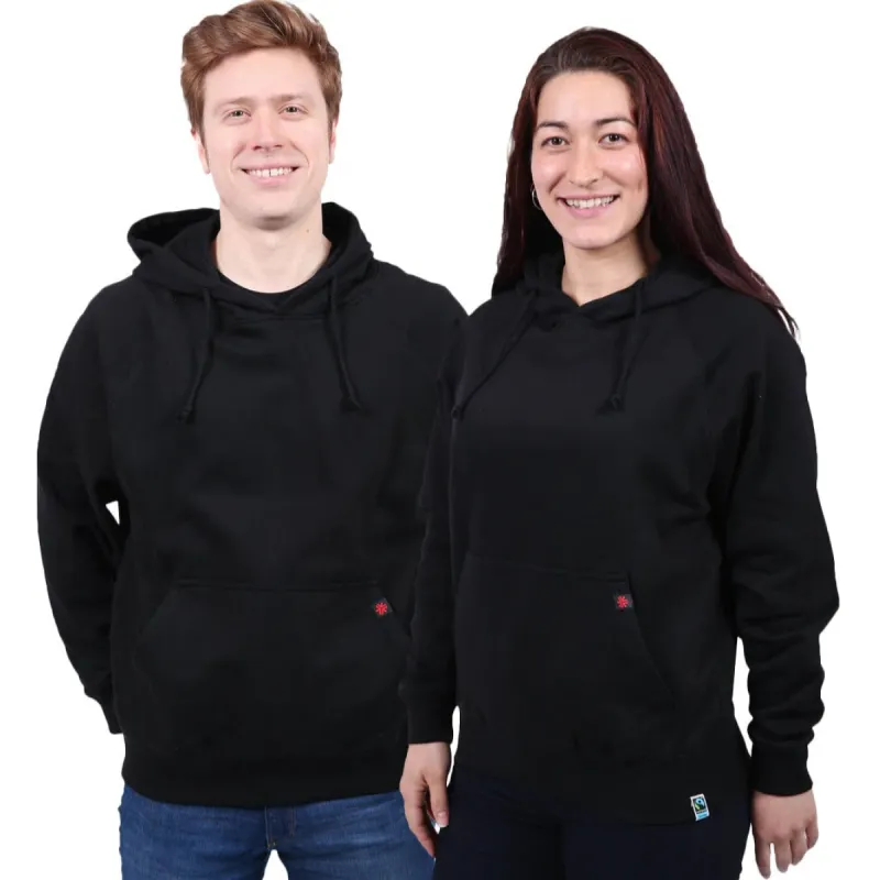 Pullover Hoodie, Unisex Black sold by Etiko