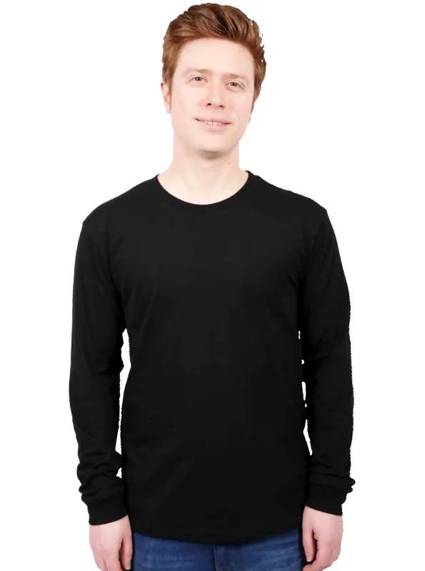 Long Sleeve T-shirt, Unisex Black sold by Etiko