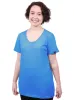 Round Neck T-shirt, Womens Blue Marle sold by Etiko