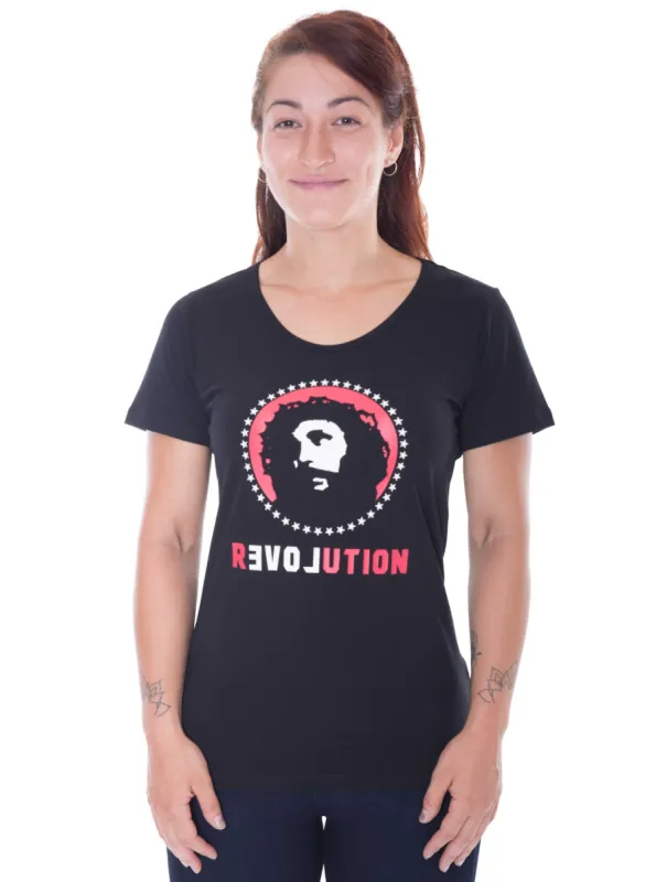 Love Revolution Printed T-shirt, Womens Black sold by Etiko
