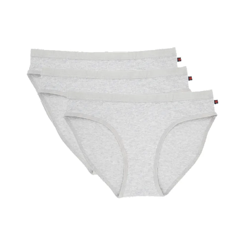 Bikini Underwear, Heather Grey - 3 pack sold by Etiko