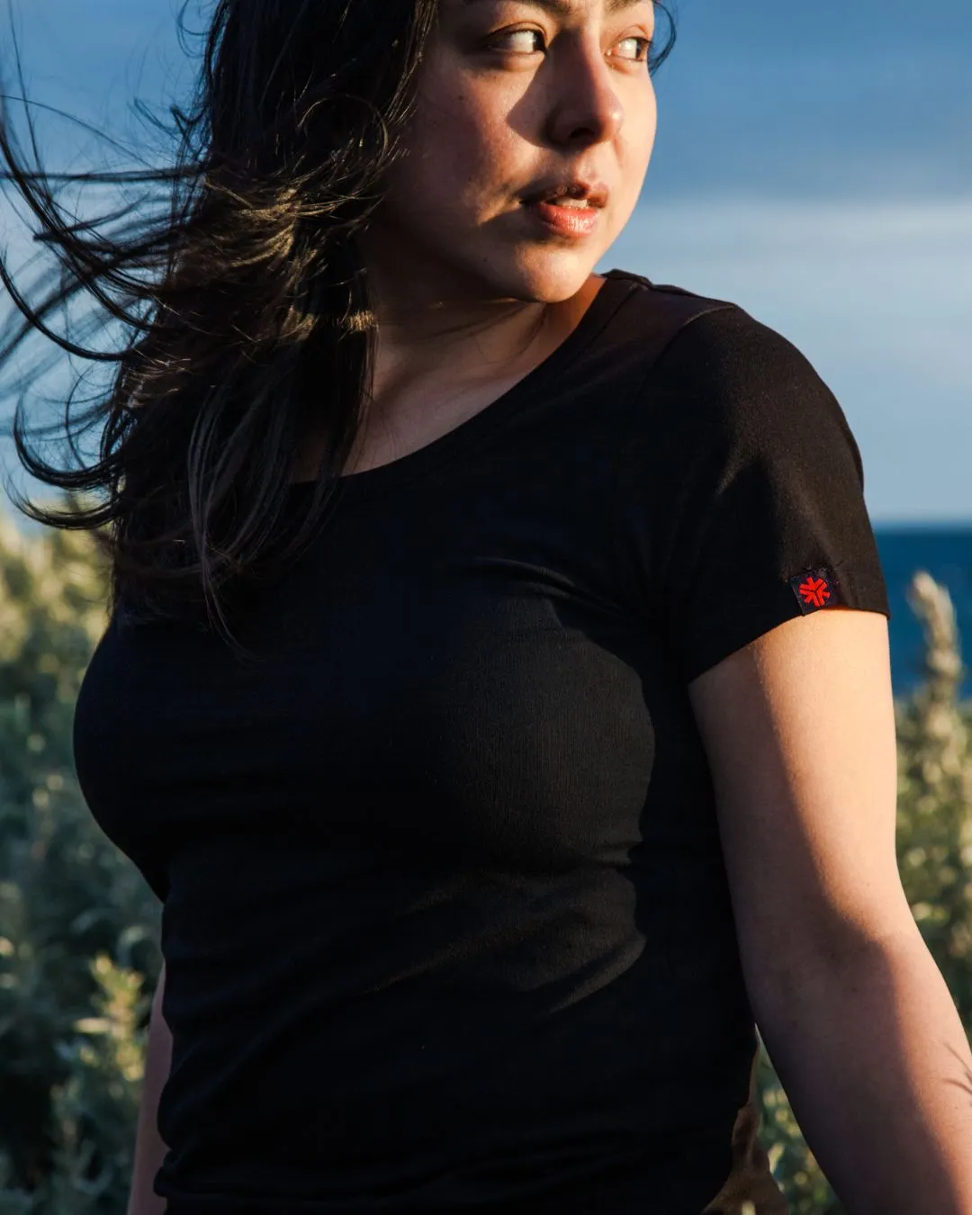 Round Neck T-shirt, Womens Black sold by Etiko product image thumbnail 5