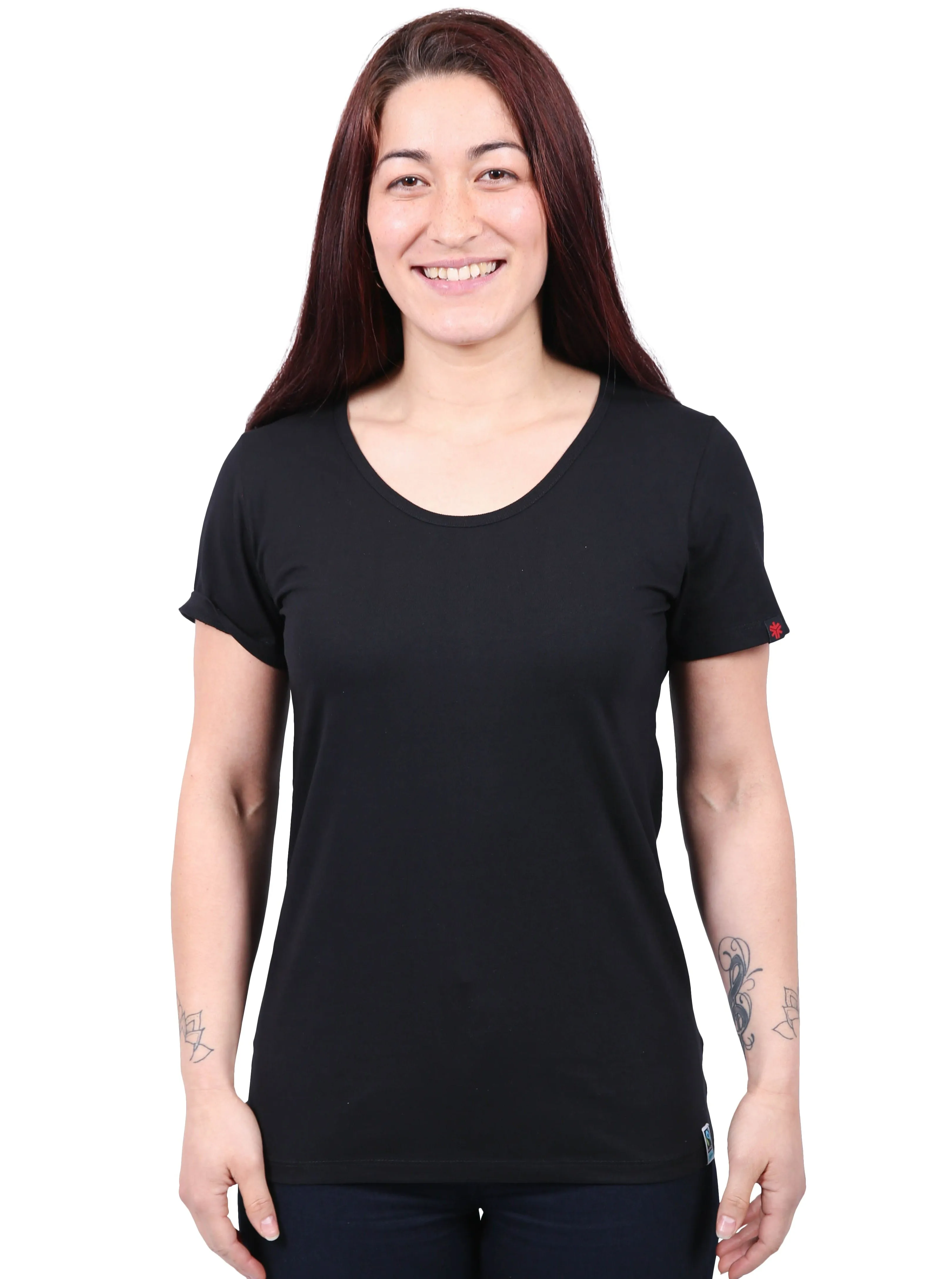 Round Neck T-shirt, Womens Black sold by Etiko