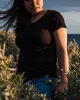 Round Neck T-shirt, Womens Black sold by Etiko