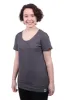 Round Neck T-shirt, Womens Charcoal sold by Etiko