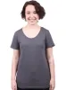 Round Neck T-shirt, Womens Charcoal sold by Etiko