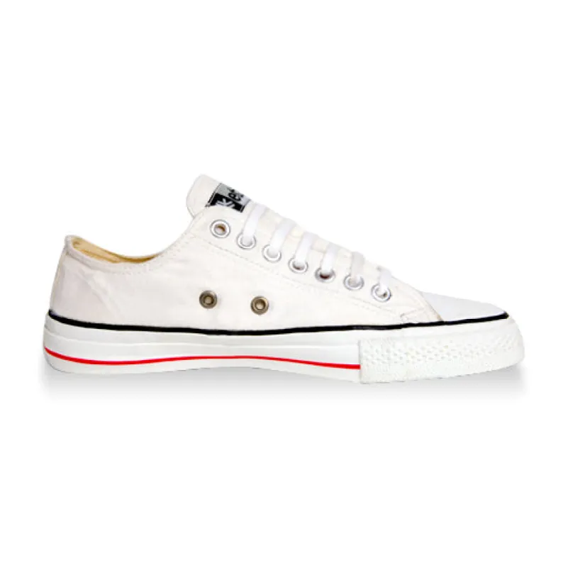 Low Cut Sneakers, White Stripe sold by Etiko