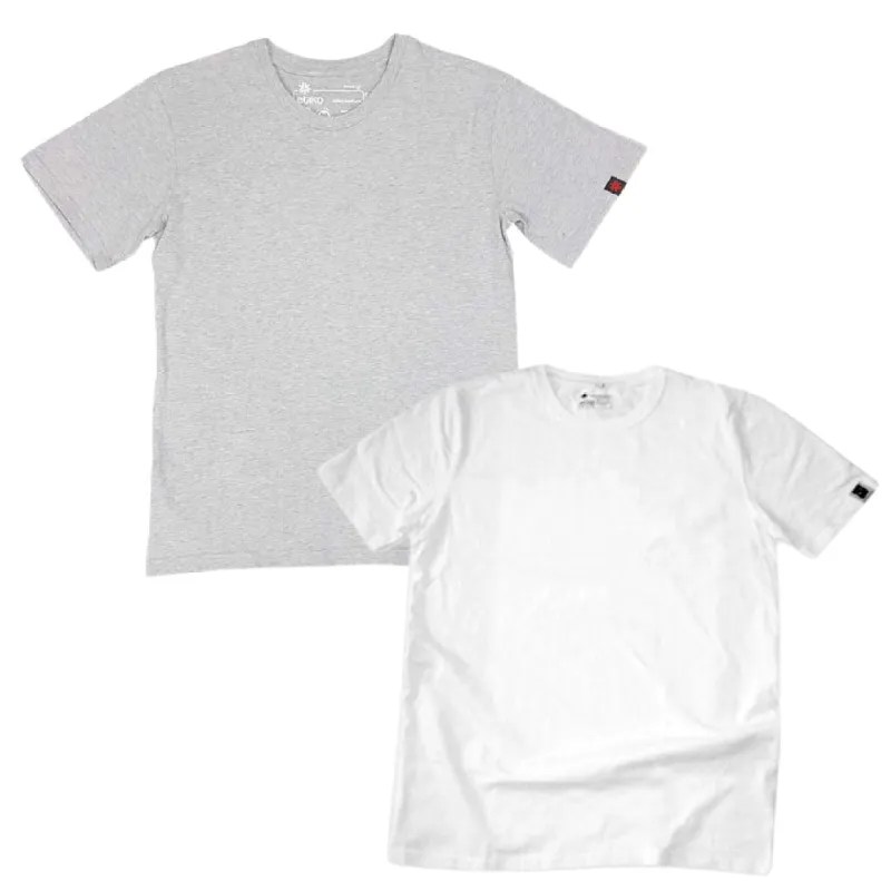 Organic Cotton T-Shirts Bundle (Grey & White) sold by Etiko