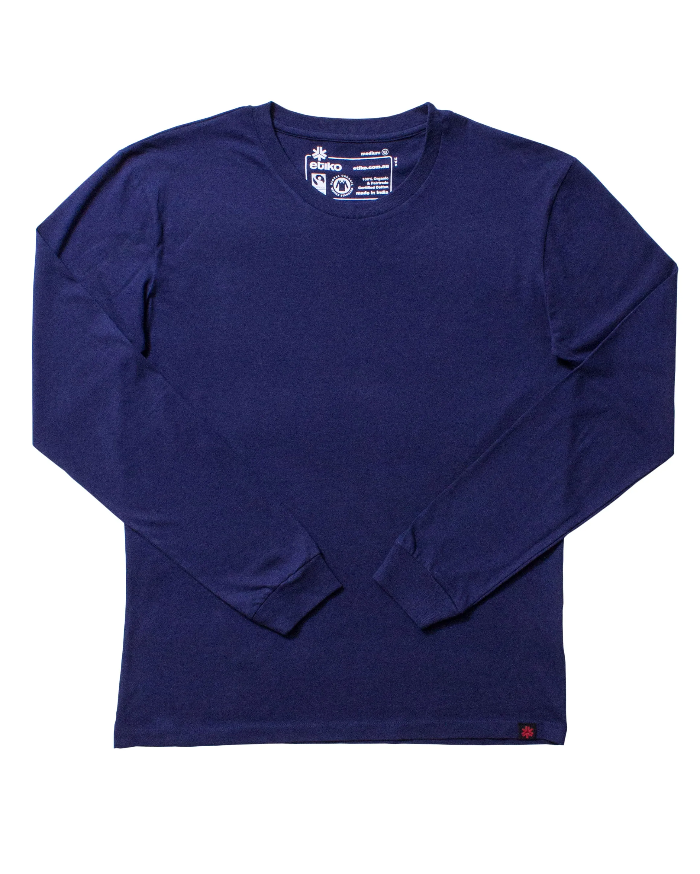 Long Sleeve T-shirt, Unisex Navy sold by Etiko product image thumbnail 3