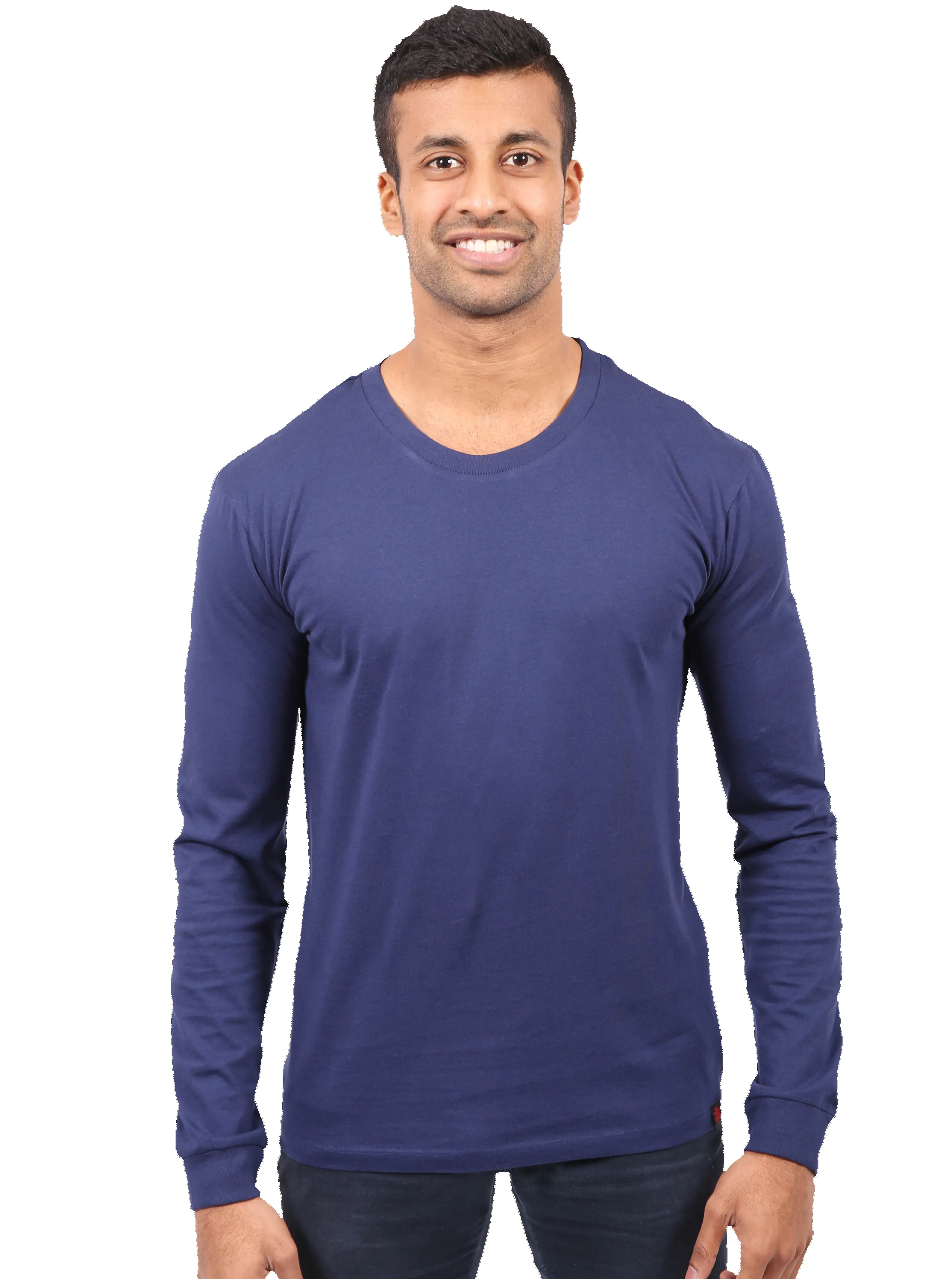 Long Sleeve T-shirt, Unisex Navy sold by Etiko