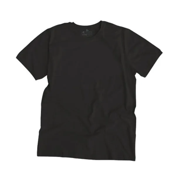 ROUND NECK T-SHIRT, UNISEX BLACK (3 Pack) sold by Etiko product image thumbnail 4