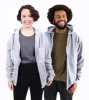 Zipped Hoodie, Unisex Grey sold by Etiko