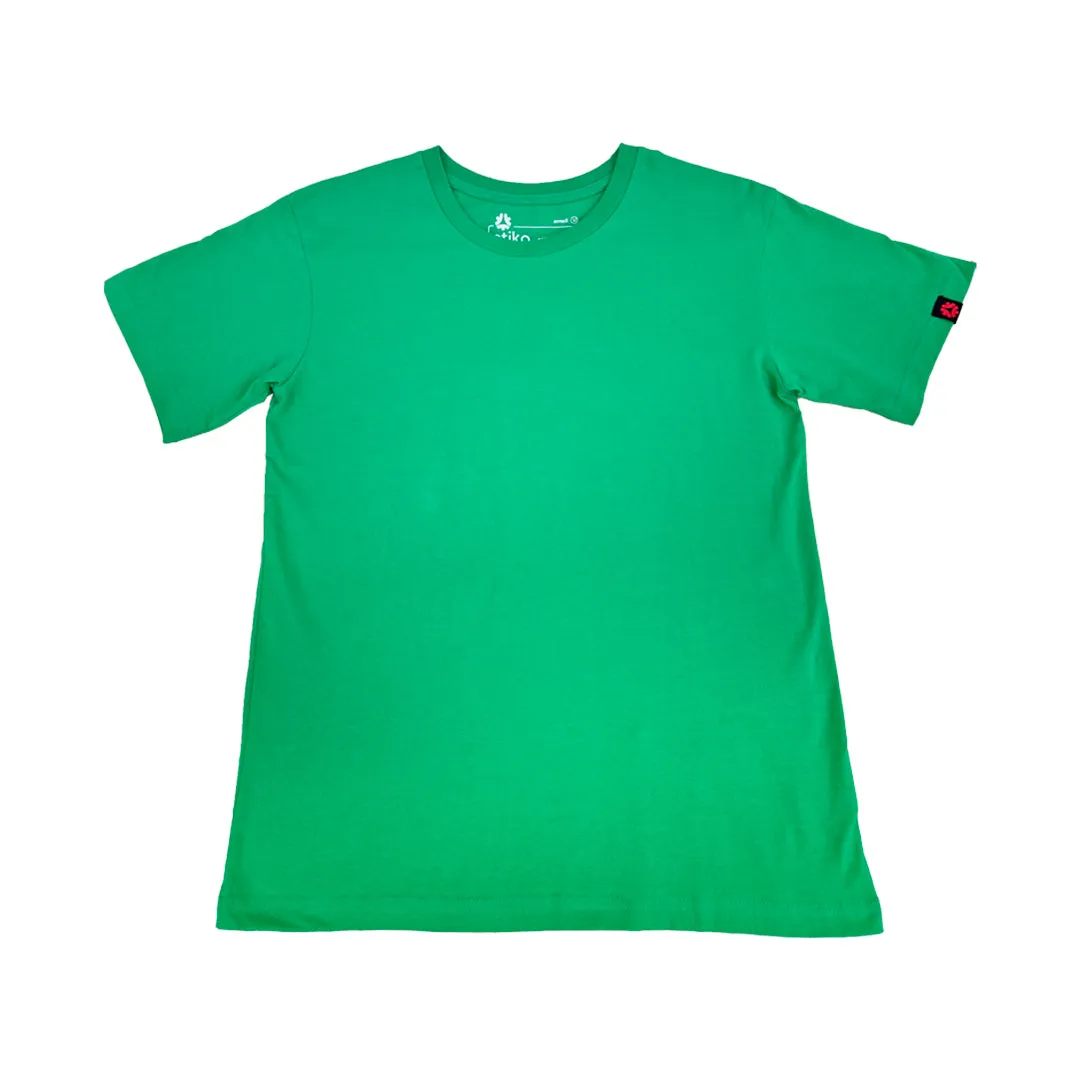 ROUND NECK T-SHIRT, UNISEX GREEN (3 pack) sold by Etiko product image thumbnail 3