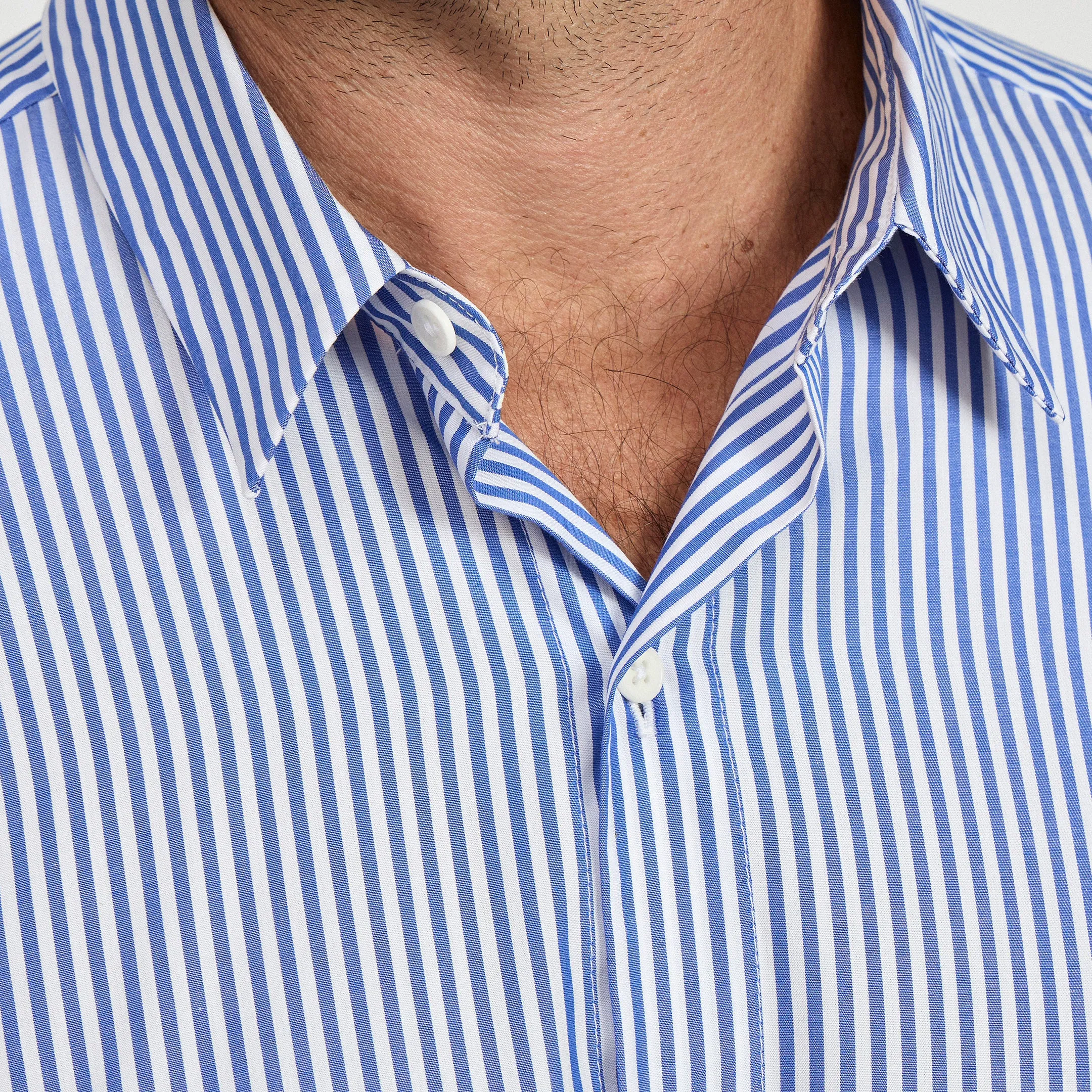 The Striped Poplin Shirt sold by Citizen Wolf product image thumbnail 3