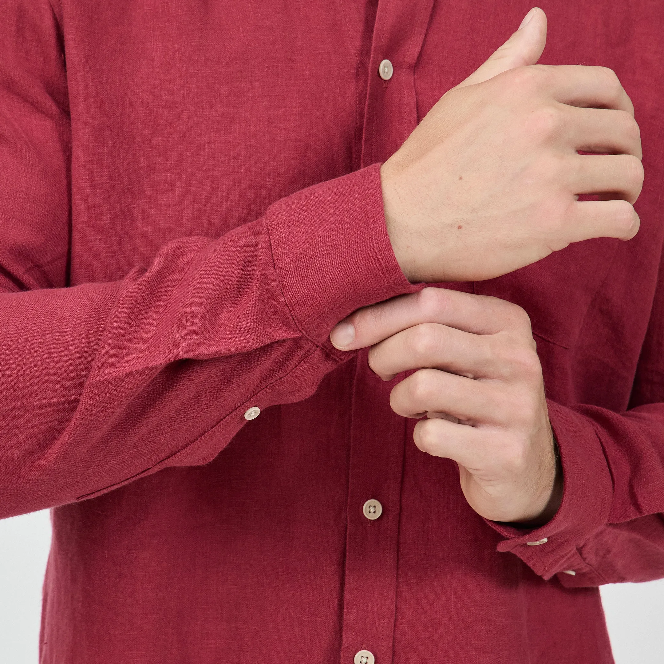 Men's Linen Shirt sold by Citizen Wolf product image thumbnail 5